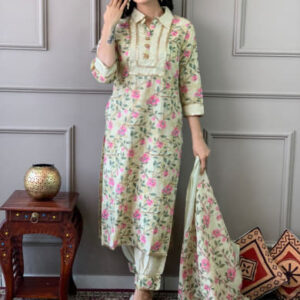 Afgani style pants with kurta and Dupatta
