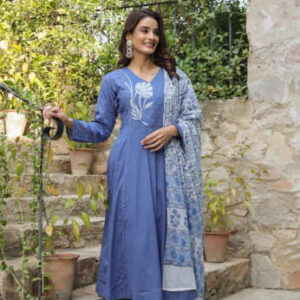 New bandage,Cotton 60'60 kurta pant & duppata set