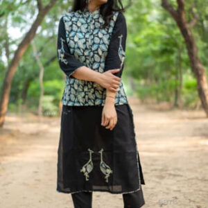 Beautiful pure Rayon kurti pant jacket set
