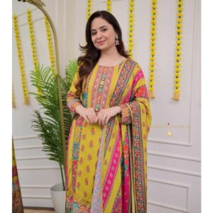 Pure Muslin : Top, Bottom & Dupatta