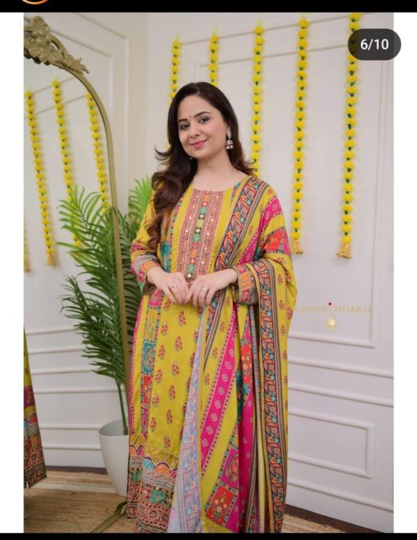 Pure Muslin : Top, Bottom & Dupatta