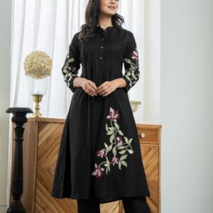 Pure Cotton Fabric Pleated Pattern Kurta