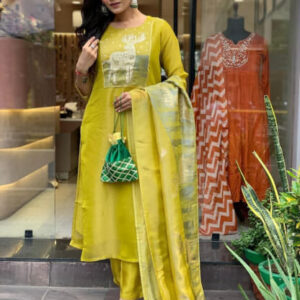 ROMAN SILK HEAVY FULLY STITCHED 3-PIECE SUIT SET