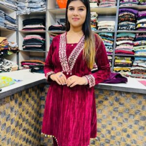 Velvet Peplum  Co-Ord Set