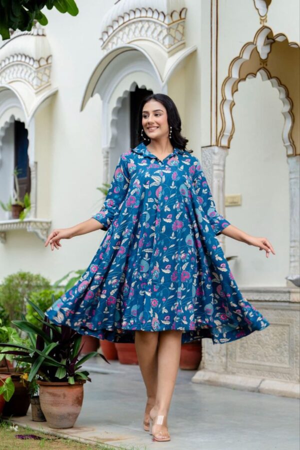 beautiful stylish Reyon dress Awesome colours of this beautiful Reyon fabric Full printed