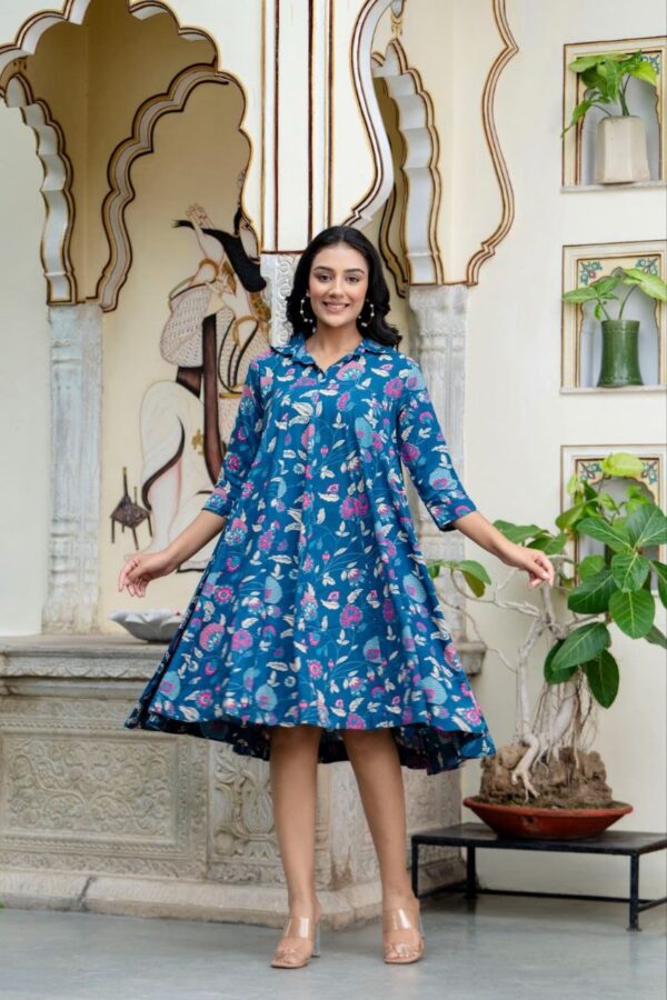beautiful stylish Reyon dress Awesome colours of this beautiful Reyon fabric Full printed