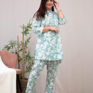 New summer Cotton print co-ord set