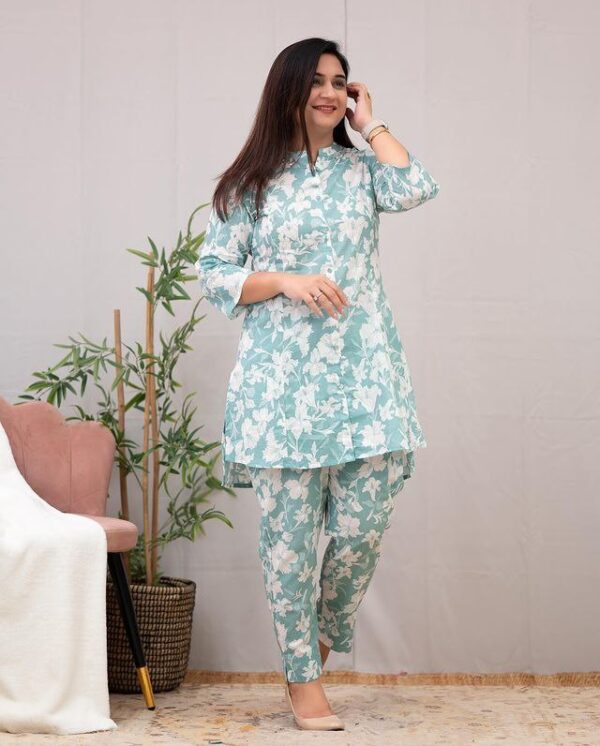 New summer Cotton print co-ord set